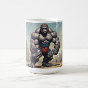 Mug Dessin d'art pop de Gorilla Bodybuilder