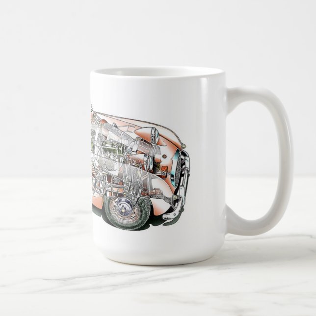 Mug Dessin d'Austin Healey (Droite)