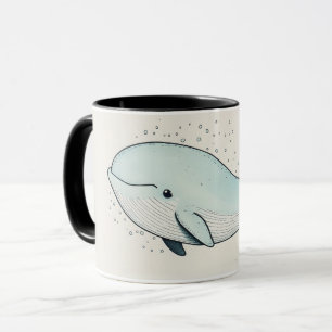 Mug Dessin de baleine de dessin animé mignon