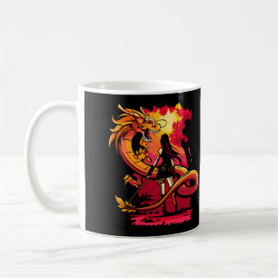 Mug Dessin de calque dragon très Cool et coloré