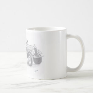 Mug dessin de camion vintage tiré à la main