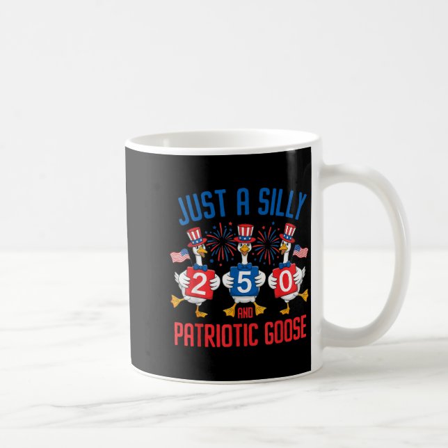 Mug Dessin de canard patriotique simplement drôle (Droite)