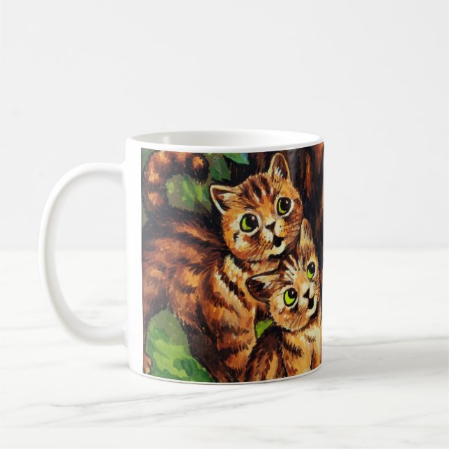 Mug Dessin de chat et chatons mignons par Louis Wain (Gauche)