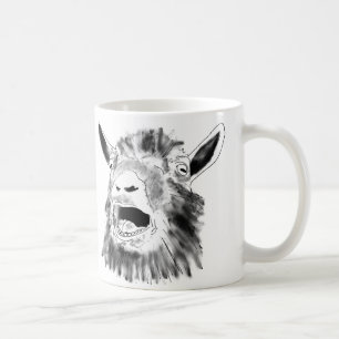 Mug Dessin de chèvre drôle hurlant irky Animal Art