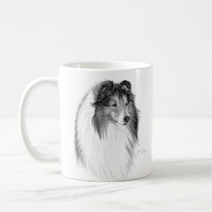 Mug Dessin de chien de berger de Shetland