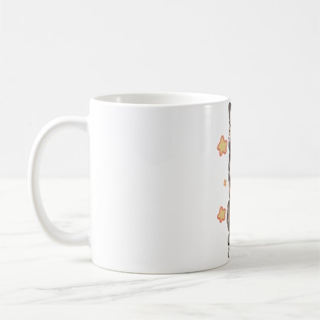 Mug Dessin de chien sauvage africain mignon (Gauche)