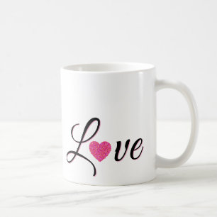 Mug Dessin de cœur minimaliste en pointillés