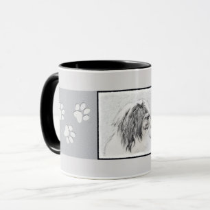 Mug Dessin de collie à oreilles - Joli art original de