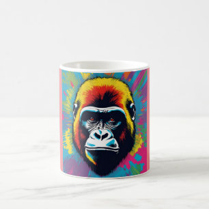 Mug Dessin de dessin de peinture Gorilla Pop