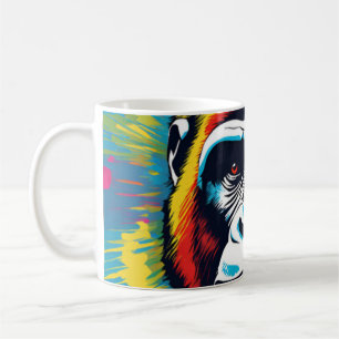 Mug Dessin de dessin de peinture Gorilla Pop