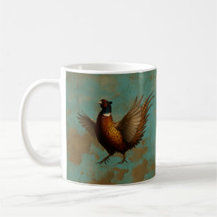 Mug dessin de faisan se pavanant