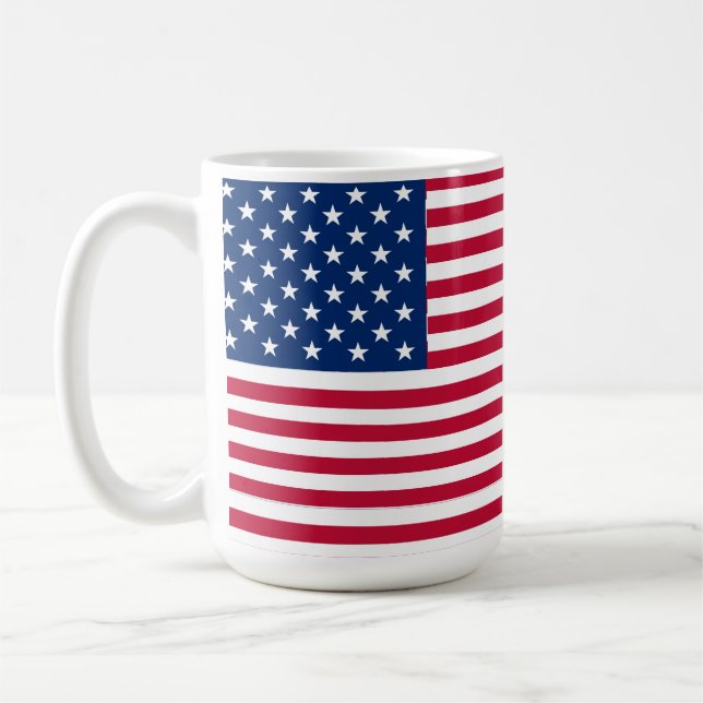Mug Dessin de fierté du drapeau américain USA (Gauche)