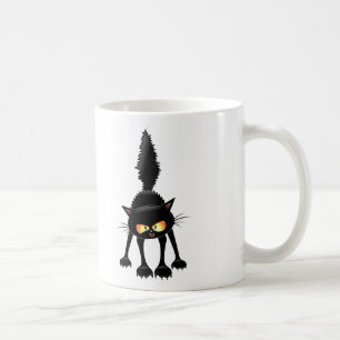 Mug Dessin de Funny Fierce Black Cat