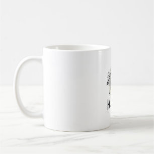 Mug Dessin de gravure vintage de sorcière de Halloween