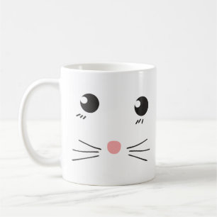 Mug Dessin de la ligne de face du chat
