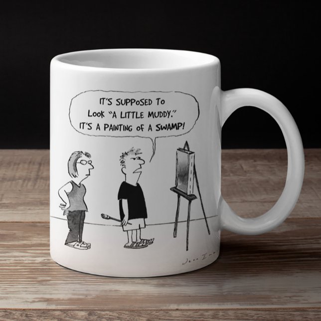 Mug Dessin de l'artiste | Professeur d'art amusant, cr (Créateur téléchargé)