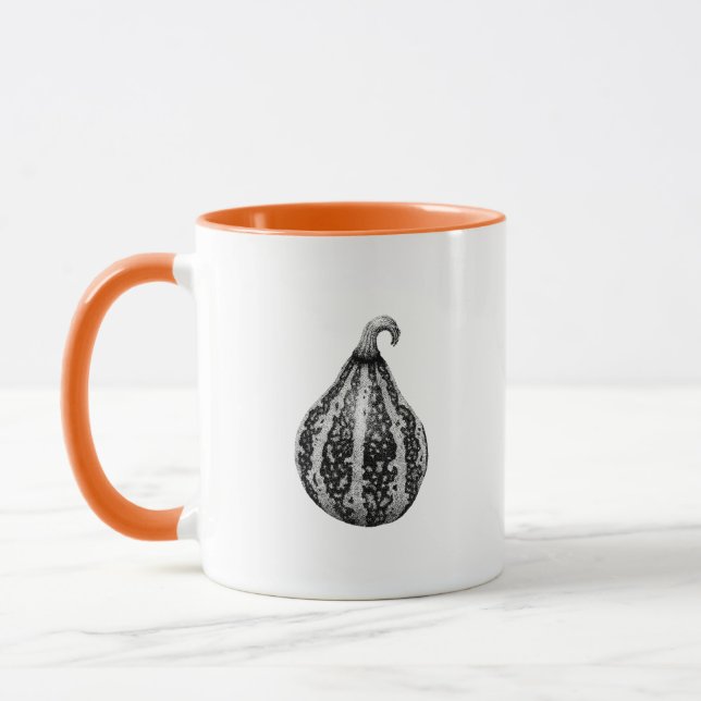 Mug Dessin de l'automne de l'Halloween Citrouille Ink  (Gauche)