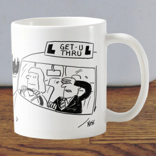 Mug Dessin de l'instructeur de conduite ou de l'examin