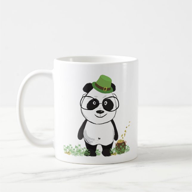 Mug Dessin de l'ours de Jour de la Saint Patrick de Hi (Gauche)