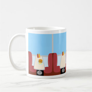 Mug Dessin de luxe Cinquante ans Sock Hop Era Retro Di