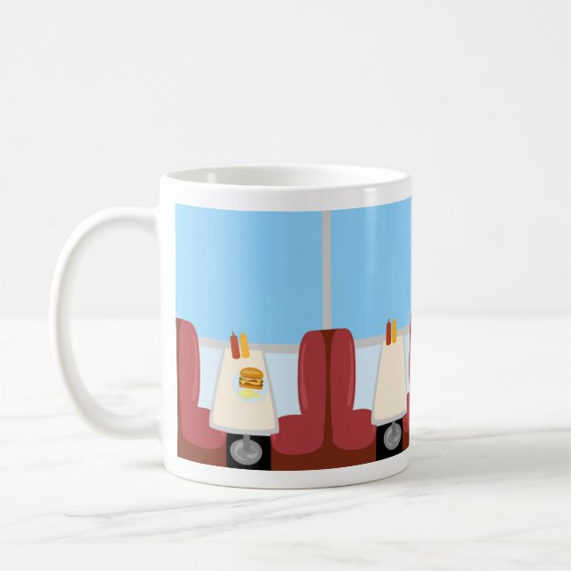 Mug Dessin de luxe Cinquante ans Sock Hop Era Retro Di (Gauche)