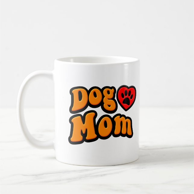 Mug Dessin de maman de chien super (Gauche)