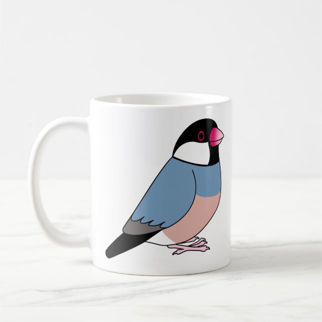 Mug Dessin de moineau de java mignon (Gauche)