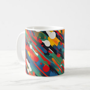 Mug Dessin de peinture diagonale
