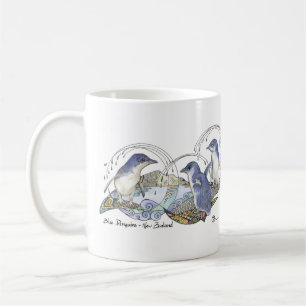 Mug Dessin de pingouin bleu Souvenir de Nouvelle-Zélan