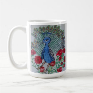 Mug Dessin de rose d'amour de paon