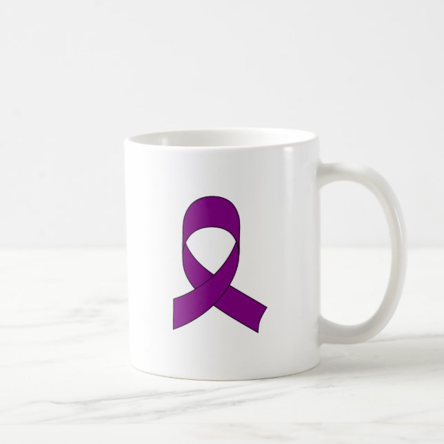Mug Dessin de ruban violet (Droite)
