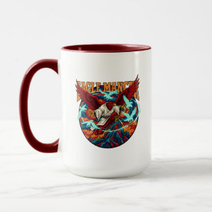Mug Dessin de sorcier Mancer d'aigle Fantastique Art o