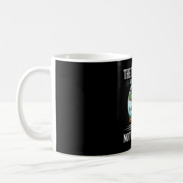 Mug Dessin de sorcière d'Halloween de dinosaure drôle (Gauche)