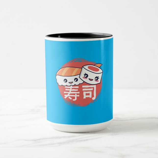 Mug Dessin de sushi animé drôle (Centre)