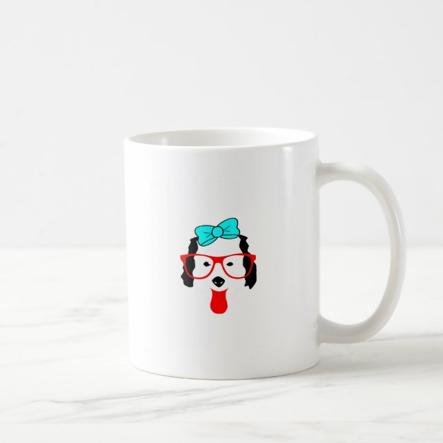 Mug Dessin de tête de chien drôle mignon (Droite)