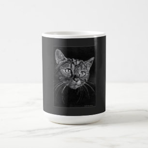 Mug Dessin de visage de chat par Mark Edward Westerfie