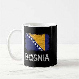 Mug Dessin des racines bosniaques Drapeau de Bosnie-He