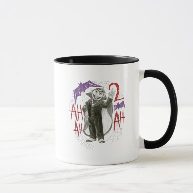Mug Dessin d'esquisse Count von Count B&W (Droite)
