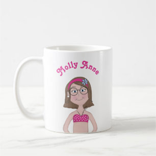 Mug Dessin Dessin Dessin De Dessin De Fille Mignonne W