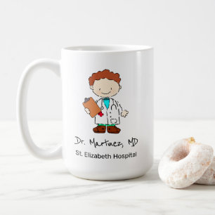 Mug Dessin d'illustrations d'une infirmière personnali