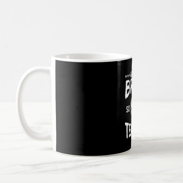 Mug Dessin drôle de professeur d'Halloween balai cassé (Gauche)