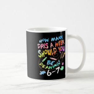 Mug Dessin drôle esquisse artiste amateur d'art garçon