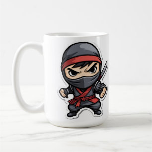 Mug Dessin du guerrier Chibi Ninja - Fierce Martial Ar