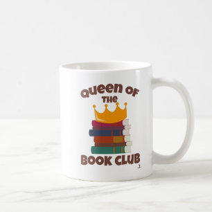 Mug Dessin du lecteur Cool Queen Of Book Club