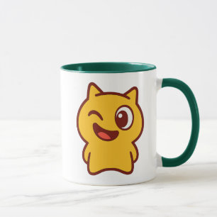 Mug Dessin d'un chat orange trop rigolo.
