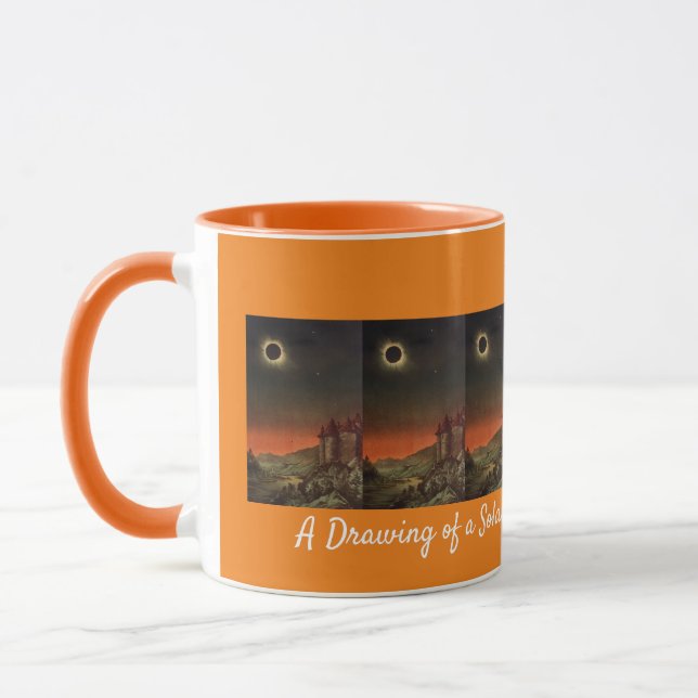 Mug Dessin d'une éclipse solaire par Edmund Weiss (Gauche)