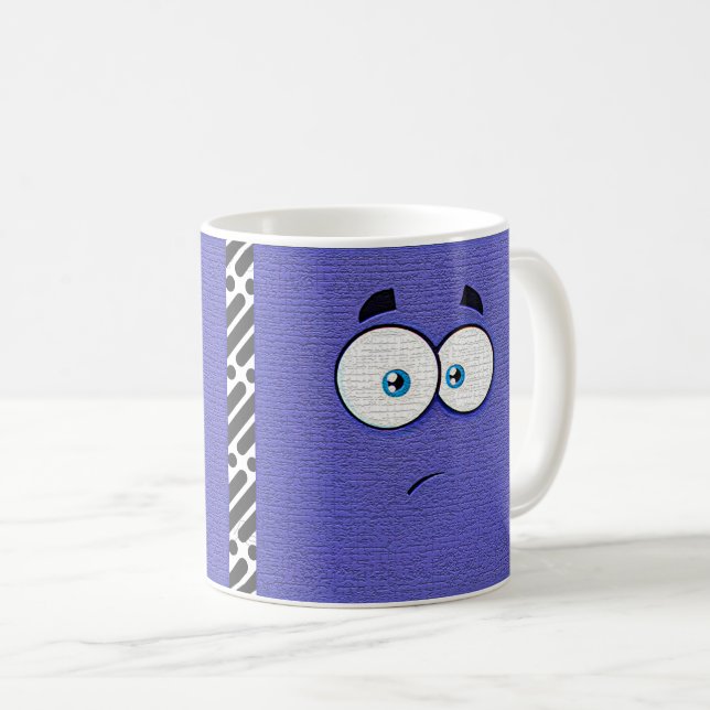 Mug Dessin éditable Visage Expression (Devant droit)