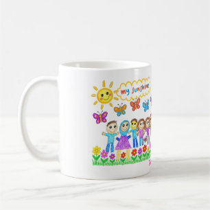 Mug Dessin Enfant Personnalisé Famille Tasse École