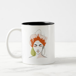 Mug dessin femme "She World"