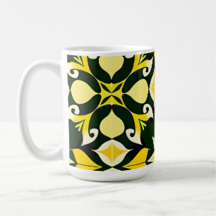 Mug Dessin floral géométrique vibrant